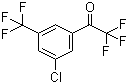 1-[3-氯-5-(三氟甲基)苯基]-2,2,2-三氟乙酮分子结构 (CAS 1125812-58-9)
