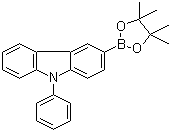 9-苯基-9H-咔唑-3-硼酸嚬哪醇酯分子结构 (CAS 1126522-69-7)