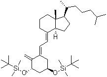 structure of CAS# 112670-85-6, [[(1a,3b,5E,7E)-9,10-Secocholesta-5,7,10(19)-triene-1,3-diyl]bis(oxy)]bis[(1,1-dimethylethyl)dimethylsilane]