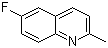 6-氟-2-甲基喹啉分子结构 (CAS 1128-61-6)