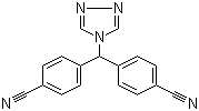 4,4'-(4H-1,2,4-三唑-4-基亚甲基)双苯腈分子结构 (CAS 112809-52-6)