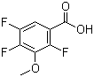 structure of CAS# 11281-65-5, 2,4,5-三氟-3-甲氧基苯甲酸