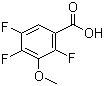 3-甲氧基-2,4,5-三氟苯甲酸分子结构 (CAS 112811-65-1)