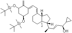 双(叔丁基二甲基硅基)-反式-钙泊三醇分子结构 (CAS 112849-27-1)