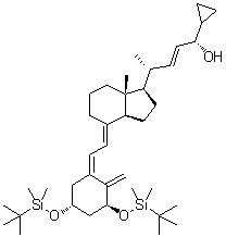 CAS # 112875-61-3, (1alpha,3beta,5Z,7E,22E,24S)-24-Cyclopropyl-1,3-bis[[(1,1-dimethylethyl)dimethylsilyl]oxy]-9,10-secochola-5,7,10(19),22-tetraen-24-ol, (alphaS)-alpha-[(1E,3R)-3-[(1R,3aS,4E,7aR)-4-[(2Z)-2-[(3S,5R)-3,5-Bis[[(1,1-dimethylethyl)dimethylsilyl]oxy]-2-methylenecyclohexylidene]ethylidene]octahydro-7a-methyl-1H-inden-1-yl]-1-buten-1-yl]cyclopropanemethanol