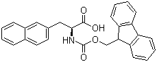 structure of CAS# 112883-43-9, Fmoc-3-(2-萘基)-L-丙氨酸