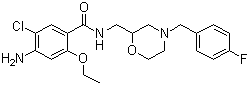 structure of CAS# 112885-41-3, Mosapride