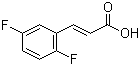 2,5-二氟肉桂酸分子结构 (CAS 112898-33-6)