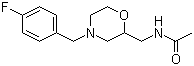 structure of CAS# 112913-94-7, 2-乙酰氨甲基-4-(4-氟苄基)吗啉