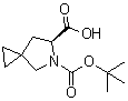 (S)-5-(叔丁氧羰基)-5-氮杂螺[2.4]庚烷-6-羧酸分子结构 (CAS 1129634-44-1)