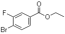 4-溴-3-氟苯甲酸乙酯分子结构 (CAS 1130165-74-0)