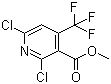 2,6-二氯-4-(三氟甲基)吡啶-3-羧酸甲酯分子结构 (CAS 1130344-76-1)