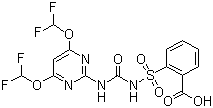 CAS 登录号：113036-87-6, 氟嘧磺隆, 2-[4,6-双(二氟甲氧基)嘧啶-2-基氨甲酰磺酰胺基]苯甲酸