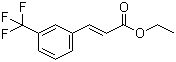 CAS # 113048-68-3, Ethyl (E)-3-[(3-trifluoromethyl)phenyl]propenoate, (E)-3-Trifluoromethylcinnamic acid ethyl ester, 3-[3-(Trifluoromethyl)phenyl]-2-propenoic acid ethyl ester