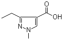 structure of CAS# 113100-49-5, 3-乙基-1-甲基-1H-吡唑-4-羧酸