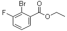 2-溴-3-氟苯甲酸乙酯分子结构 (CAS 1131040-49-7)