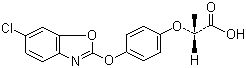 精恶唑禾草灵分子结构 (CAS 113158-40-0)