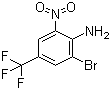 4-氨基-3-溴-5-硝基三氟甲苯分子结构 (CAS 113170-71-1)