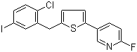 5-[5-[(2-Chloro-5-iodophenyl)methyl]-2-thienyl]-2-fluoropyridine molecular structure (CAS 1131770-46-1)