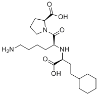 N2-((1S)-1-羧基-3-环己基丙基)-L-赖氨酰-L-脯氨酸分子结构 (CAS 1132650-67-9)