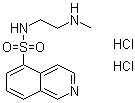 structure of CAS# 113276-94-1, N-[2-(Methylamino)ethyl]-5-isoquinolinesulfonamide dihydrochloride