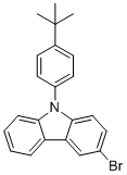 CAS # 1133057-82-5, 3-Bromo-9-[4-(2-methyl-2-propanyl)phenyl]-9H-carbazole