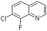 7-氯-8-氟喹啉分子结构 (CAS 1133116-09-2)