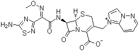 CAS # 113359-04-9, Cefozopran, 1-[[(6R,7R)-7-[[(2Z)-(5-Amino-1,2,4-thiadiazol-3-yl)(methoxyimino)acetyl]amino]-2-carboxy-8-oxo-5-thia-1-azabicyclo[4.2.0]oct-2-en-3-yl]methyl]-imidazo[1,2-b]pyridazinium hydroxide inner salt