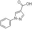 structure of CAS# 1134-50-5, 1-苯基-1H-吡唑-4-甲酸