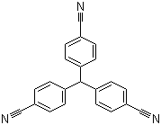 4,4',4''-亚甲基三苯甲腈分子结构 (CAS 113402-31-6)