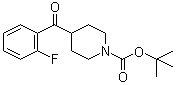 4-(2-氟苯甲酰基)-1-哌啶羧酸叔丁酯分子结构 (CAS 1134327-76-6)