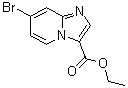 7-溴咪唑并[1,2-a]吡啶-3-羧酸乙酯分子结构 (CAS 1134327-98-2)
