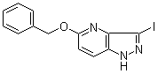 structure of CAS# 1134328-03-2, 3-Iodo-5-(phenylmethoxy)-1H-pyrazolo[4,3-b]pyridine