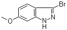 structure of CAS# 1134328-18-9, 3-溴-6-甲氧基-1H-吲唑