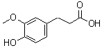 structure of CAS# 1135-23-5, 3-(3-甲氧基-4-羟基苯基)丙酸