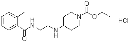 4-[[2-[(2-Methylbenzoyl)amino]ethyl]amino]-1-piperidinecarboxylic acid ethyl ester hydrochloride (1:1) molecular structure (CAS 1135242-13-5)