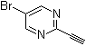 5-溴-2-乙炔基嘧啶分子结构 (CAS 1135283-08-7)
