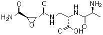 L-丙氨酰-3-[[[(2R,3R)-3-(氨基羰基)环氧乙烷基]羰基]氨基]-L-丙氨酸分子结构 (CAS 113737-67-0)