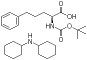 structure of CAS# 113756-89-1, Boc-L-2-amino-5-phenylpentanoic acid dicyclohexylamine salt