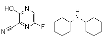 6-氟-3-羟基-2-吡嗪甲腈二环己胺盐分子结构 (CAS 1137606-74-6)