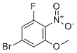 5-溴-1-氟-3-甲氧基-2-硝基苯分子结构 (CAS 1137869-91-0)