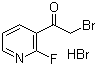 2-溴-1-(2-氟吡啶-3-基)乙酮氢溴酸盐分子结构 (CAS 1138033-53-0)