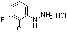 (2-氯-3-氟苯基)肼盐酸盐分子结构 (CAS 1138036-54-0)