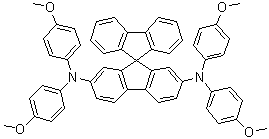 structure of CAS# 1138220-69-5, N2,N2,N7,N7-四(4-甲氧基苯基)-9,9'-螺双[9H-芴]-2,7-二胺