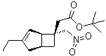 (1R,5S,6S)-3-乙基-6-(硝基甲基)-双环[3.2.0]庚-3-烯-6-乙酸叔丁酯分子结构 (CAS 1138246-18-0)