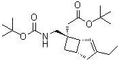 CAS # 1138246-20-4, (1R,5S,6S)-6-[[[(1,1-Dimethylethoxy)carbonyl]amino]methyl]-3-ethyl-bicyclo[3.2.0]hept-3-ene-6-acetic acid 1,1-dimethylethyl ester