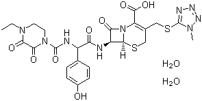 structure of CAS# 113826-44-1, 头孢哌酮二水合物