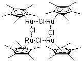 structure of CAS# 113860-07-4, 四聚(五甲基环戊二烯基)氯化钌(II)