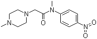 N,4-二甲基-N-(4-硝基苯基)-1-哌嗪乙酰胺分子结构 (CAS 1139453-98-7)