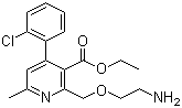 2-[(2-氨基乙氧基)甲基]-4-(2-氯苯基)-6-甲基-3-吡啶甲酸乙酯分子结构 (CAS 113994-36-8)